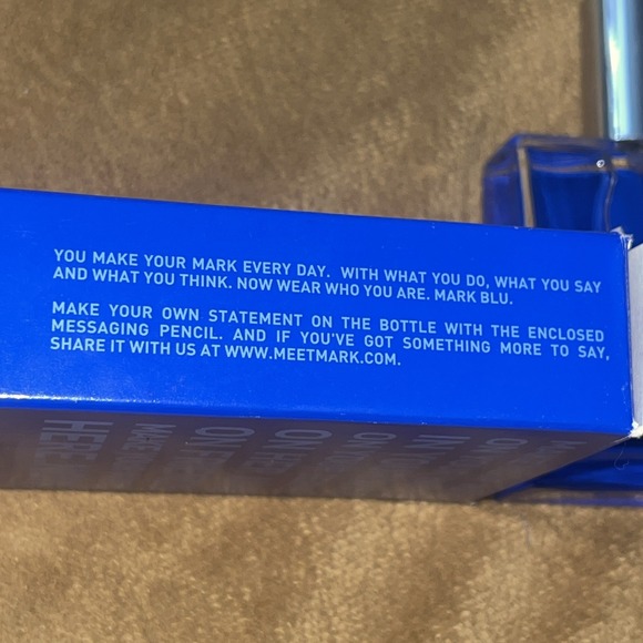 mark.blu Cologne Spray 50 ml / 1.7 fl oz Men's Fragrance Blue Bottle With Box - Picture 7 of 16